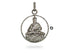 Pave Diamond Divine Buddha Large Pendant, (DPL-2424)